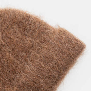 Cozy slouchy mohair beanie with ribbed brim and oversized fit warm unisex winter <b>cap</b> for daily street fashion and outdoor wear - Product Image 5