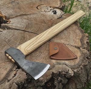 Hache-marteau en acier au carbone forgé à la main - 18 pouces, qualité professionnelle, manche en bois de frêne pleine longueur, personnalisable ODM, pour le bricolage, le travail extérieur, cadeau - Product Image 1