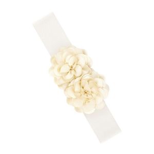 Cintura Elastica con Doppio Charm Floreale in Tessuto Chiffon - Product Image 5