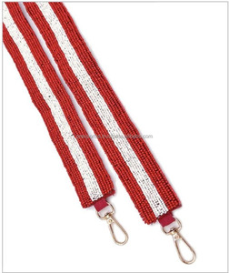 Sangle de sac perlée à la main bleu Orange bandoulière bandoulière sac à main remplacement personnalisé en gros - Product Image 2