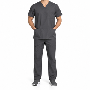 Uniforme Médico Personalizado para Hombre, Conjunto de Jersey y Pantalones Cortos de Spandex, Ropa de Trabajo Práctica para Enfermería, Verano, Manga Corta - Product Image 3