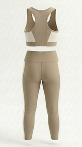Conjunto de Yoga de 2 Piezas para Mujer, Ropa Deportiva Elástica, Transpirable, para Gimnasio, Entrenamiento y Ejercicio - Product Image 5