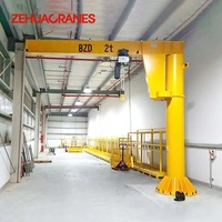 1. 	 Grue murale à flèche cantilever pivotante à 270 degrés pour la levée dans les lignes d'assemblage des ateliers d'acier