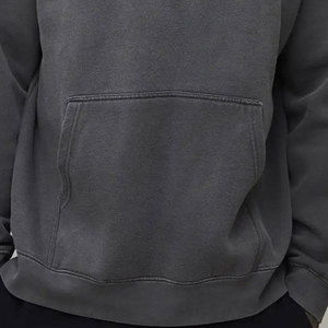 Sweat à capuche pour homme en molleton 100 % coton épais de haute qualité, avec logo imprimé numériquement sur le devant, écologique, respirant, idéal pour l'hiver - Product Image 6