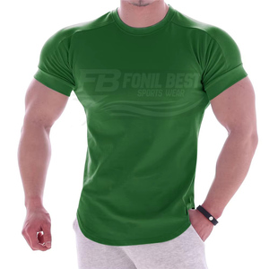 Servicio OEM, Camiseta Deportiva Ecológica con Logotipo Frontal, Spandex/Poliéster, Manga Larga, para Hombre, Color Sólido Personalizado, Ropa Deportiva de Alta Calidad - Product Image 5