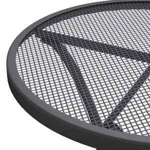 Juego de comedor de patio de 5 piezas antracita Juego de jardín de malla metálica expandida - Product Image 6