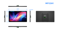 Novedades: Tablet PC de 13.3 Pulgadas con Pantalla Táctil Inteligente para Reserva de Salas de Reuniones, Android Rockchip, Wi-Fi, Montaje en Pared, Cámara Opcional