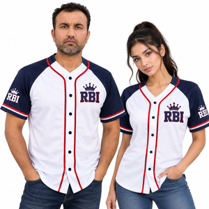 Maillot de baseball pour homme adulte, imprimé numérique, en tissu mesh polyester, antibactérien, séchage rapide, respirant, grande taille, anti-UV, entièrement imprimé à l'avant - Product Image 2