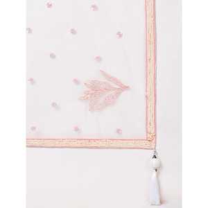 Filet à paillettes blanc cassé exceptionnel Lehenga Choli avec Dupatta - Product Image 2