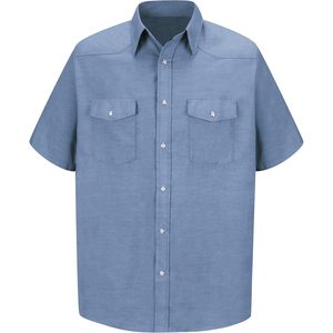 เสื้อเชิ้ตผู้ชายสไตล์คาวบอยหรูหรา ผ้าฝ้าย 100% คอตั้ง ติดกระดุม ลายทางลำลอง แขนยาว ลายสก็อต แฟชั่น - Product Image 3