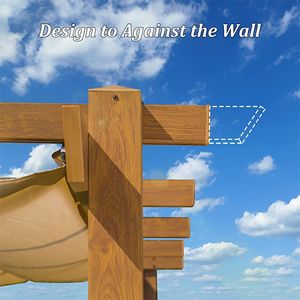 Pergola Retrattile in Alluminio per Esterni, Tettoia Parasole Resistente alle Intemperie per Patio, Barbecue, Feste, Matrimoni - Gazebo e Pergola - Product Image 4