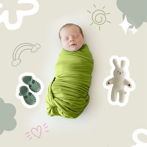 <b>Baby</b> <b>Swaddle</b> Wrap Breathable Cotton Comfortable Newborn Blanket - Product Image 2