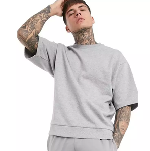 เสื้อยืดโอเวอร์ไซส์แฟชั่นผู้ชาย - ผ้าฝ้าย 100% ระบายอากาศได้ดี ทนทาน เหมาะสำหรับสวมใส่ลำลอง สตรีทแวร์ และชุดกีฬาฤดูร้อน - Product Image 6
