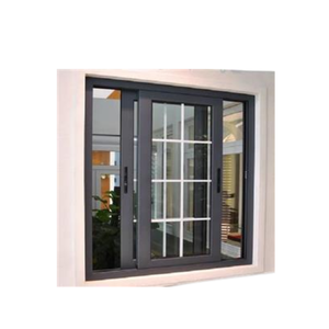 หน้าต่างบานเลื่อนอลูมิเนียมกระจกสองชั้นพร้อมมู่ลี่ในตัว - Product Image 1