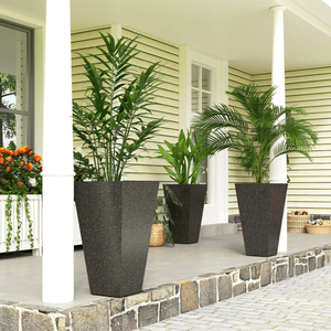 Fioriera Grande in Metallo Zincato, Design Semplice, Vaso per Piante da Interno/Esterno, Vaso da Fiori Gigante da Appendere, Dimensioni Grandi per la Coltivazione - Product Image 5