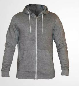 Sudadera con capucha de alta calidad para hombre/mujer, de felpa francesa negra, 100% algodón, con cremallera, antiencogimiento, diseño zigzag en el pecho/lateral - Product Image 3