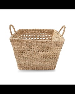 ตะกร้าสานจากหญ้าทะเลทรงสี่เหลี่ยม ฐานเอียง ตะกร้าเก็บของทำมือ ขายส่ง เป็นมิตรกับสิ่งแวดล้อม ผลิตในเวียดนาม - Product Image 2