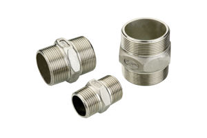 Vis à double tête filetée en acier inoxydable, joint de compression à tête plate épaissie, fixation industrielle à connexion externe - Product Image 2