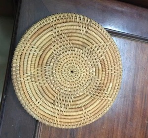 Durable Rattan Charger Plate <b>Large</b> Round Woven <b>Placemat</b> for Hotel Banquet Wedding Event Table Setup - Product Image 1
