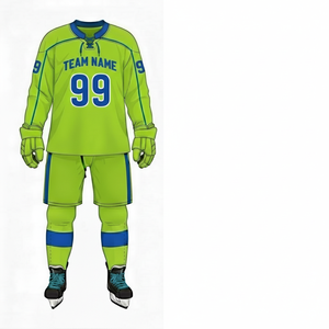Jersey de Hockey sobre Hielo Personalizado al por Mayor OEM |   Uniformes de Hockey sobre Hielo Transpirables de Malla con Logotipo Personalizado, Fabricante de Uniformes de Hockey sobre Hielo OEM - Product Image 3