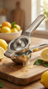 Presse-citron manuel en acier inoxydable, presse-agrumes robuste, extracteur de jus de citron et de lime, sans rouille, outil de cuisine durable - Product Image 3
