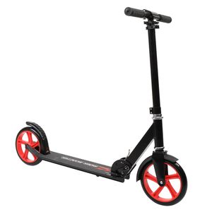 Monopattino Pieghevole a Tre Ruote Nero e Rosso per Bambini, Triciclo Leggero in Plastica per Sport e Divertimento, Modalità Spinta PU - Product Image 2
