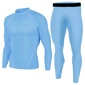 Trajes de Compresión para Hombre, Diseño Sólido, Impermeables, de Secado Rápido, Transpirables, para Gimnasio, Fitness, Fútbol, con Logotipo Frontal Personalizable - Product Image 2