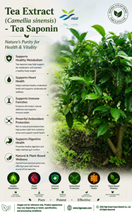 โรงงาน HGO จัดจำหน่ายสารสกัดชาบริสุทธิ์จากธรรมชาติ (Camellia sinensis) เกรดอาหาร 80% สารสกัดชาซาโปนินมาตรฐาน - Product Image 4