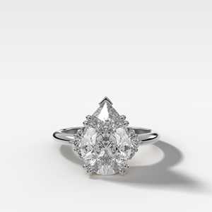 Luxury 18K Real <b>Gold</b> 3 Carat Pear Diamond <b>Ring</b> Wholesale Three Stone Proposal <b>Ring</b> CVD HPHT Lab Grown Diamond <b>Ring</b> Manufacturer - Product Image 4