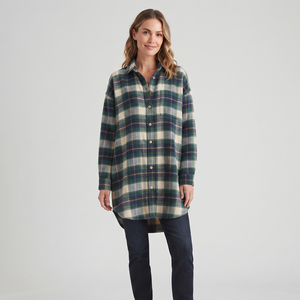 <b>Women</b> Long Sleeve Flannel Button Up <b>Shirt</b> 100% Cotton Drop Shoulder Winter Street Wear Fashion <b>Baggy</b> Plaid Long <b>Shirt</b> Ladies - Product Image 6