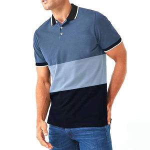 Servicio OEM ODM, Camiseta Polo Antiarrugas para Hombre, Personalizada, Manga Corta, Cuello Camisero, Camiseta de Alta Calidad para Hombre - Product Image 3
