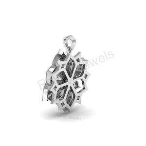 Nouvelle arrivée 925 pendentif en argent Sterling 34x26mm forme de fleur 14K plaqué or prix usine résultats de bijoux inde pour les filles - Product Image 5
