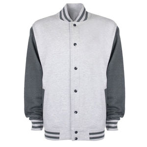 Blouson universitaire en laine orange de haute qualité avec fermeture éclair, style décontracté universitaire, veste polaire coupe classique pour l'automne – En promotion - Product Image 5