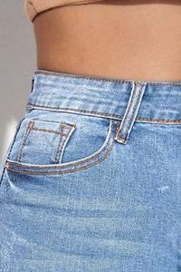 100% High Quality Women's Mid <b>Waist</b> Straight-Knee Skinny Breathable Washed Denim Casual Formal Summer Jean Shorts for sale - Product Image 6