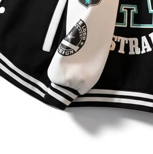 Men Embroidered <b>Leather</b> <b>Jacket</b> Genuine <b>Leather</b> Fashion Motorcycle Coat Custom OEM ODM Wholesale Sample Service - Product Image 3