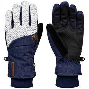 Gants de ski en cuir pour homme, personnalisés, pour l'hiver, à doigts entiers, imperméables, coupe-vent, thermiques, pour le ski en plein air - Product Image 1