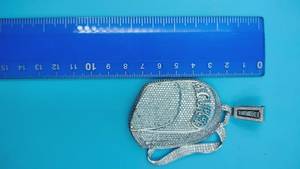 จี้ห้อยคอผู้ชายแบบกำหนดเอง เงินแท้ 925 ชุบทองคำขาว 14K จี้ฮิปฮอป ประดับเพชรเต็มตัว จี้สลักชื่อตามสั่ง - Product Image 2