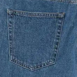 Shorts en denim de coton de haute qualité pour hommes, style streetwear décontracté avec poches, jean délavé bleu clair - Product Image 3