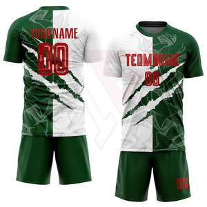 Uniforme de Fútbol Personalizado con Logotipo, Conjunto de Camiseta y Pantalones Cortos de Secado Rápido para Equipos y Clubes, Venta al Por Mayor OEM - Product Image 5