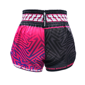 กางเกงมวยไทยคู่ รุ่น Twin Mma สีเขียวมิ้นท์ไล่เฉด ผลิตจากผ้าซาตินพิมพ์ลายแบบ Sublimation พร้อมป้ายคู่ จากโรงงานผู้ผลิตโดยตรง - Product Image 1