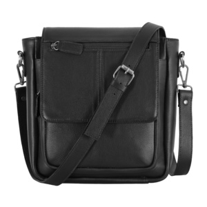 Sac en cuir véritable personnalisé, finition cuir noir, marque privée, OEM, style western - Product Image 1