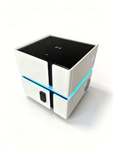 Wireless Charger Smart Nightstand | Touch RGB Running Light, Bluetooth <b>Speaker</b> <b>USB</b> Port, Password Lock Bedside Cabinet - Product Image 4