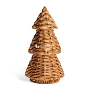 Arbre de Noël décoratif multi-usage en jacinthe d'eau pour table, étagère, cheminée, bureau, décoration de vacances saisonnière - Product Image 4