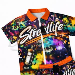 Conjunto Deportivo de Dos Piezas de Nailon Ligero Personalizado para Hombre, Chaqueta Cortavientos de Secado Rápido, Conjunto Sublimado Informal de Verano - Product Image 4