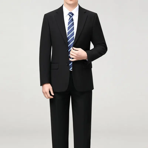 Trajes de Negocios para Hombre de Alta Gama, Estilo Italiano, TR 240g, Transpirables, con Spandex/Nylon, Antiarrugas, de Secado Rápido, Cuello en V, con Botones - Product Image 2