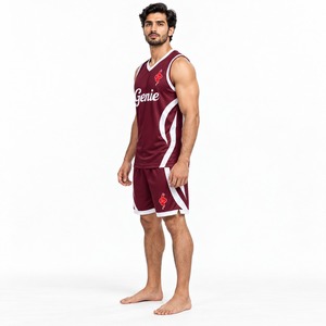Ropa Deportiva Transpirable y Ligera para Entrenamiento, Competencia, Práctica, Ejercicio, Baloncesto, Uniforme de Equipo Atlético, Jersey y Pantalones Cortos - Product Image 4