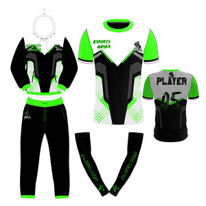 Maillot de jeu Esports personnalisé par sublimation, manches courtes, maillot d'équipe compétitif, vêtements de sport respirants, performance sportive, tournoi de joueurs - Product Image 1