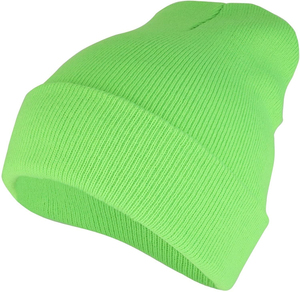 Bonnet en tricot uni à revers, style décontracté, chaud et confortable pour l'hiver - Product Image 5