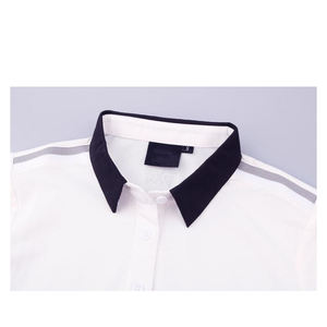 Polo d'extérieur respirant de couleur unie pour femme, vêtement de golf, t-shirt à manches courtes - Product Image 4