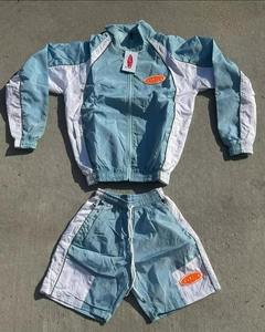 Conjunto de Chaqueta Cortavientos con Cremallera y Pantalones Cortos de Nylon para Hombre 2025, Hecho a Medida, Conjunto de Pantalones Cortos de Poliéster para Hombre, Conjunto Cortavientos - Product Image 5